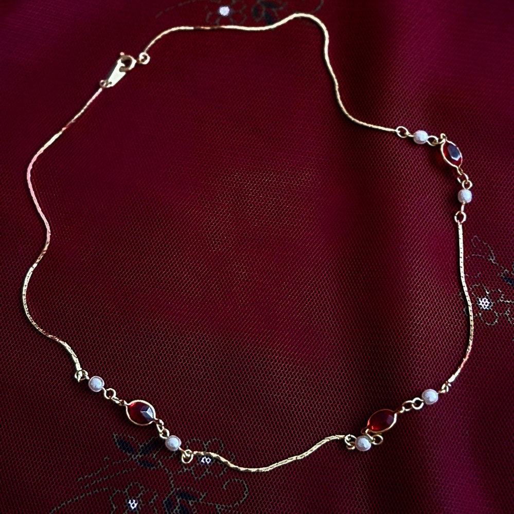 Gorgeous gothic necklace with gems 🖤🥀🦇